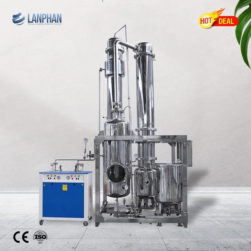 Industrial Vacuum Evaporator For Waste Water Treatment Milk Falling Film Evaporator Triple Effect FFE