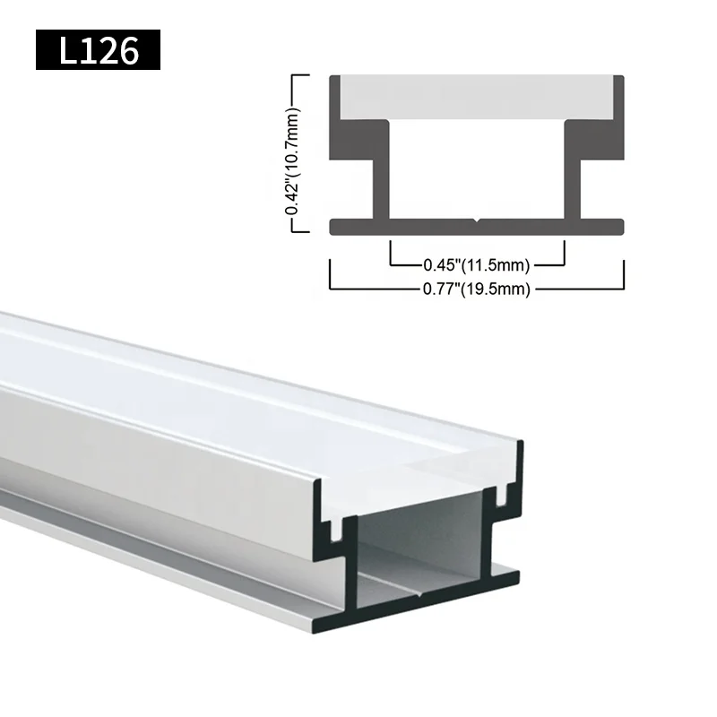 For Super Bar Light Housing U Shape Recessed Mounted Floor Aluminum Extruded Linear Channel Alu LED Profile