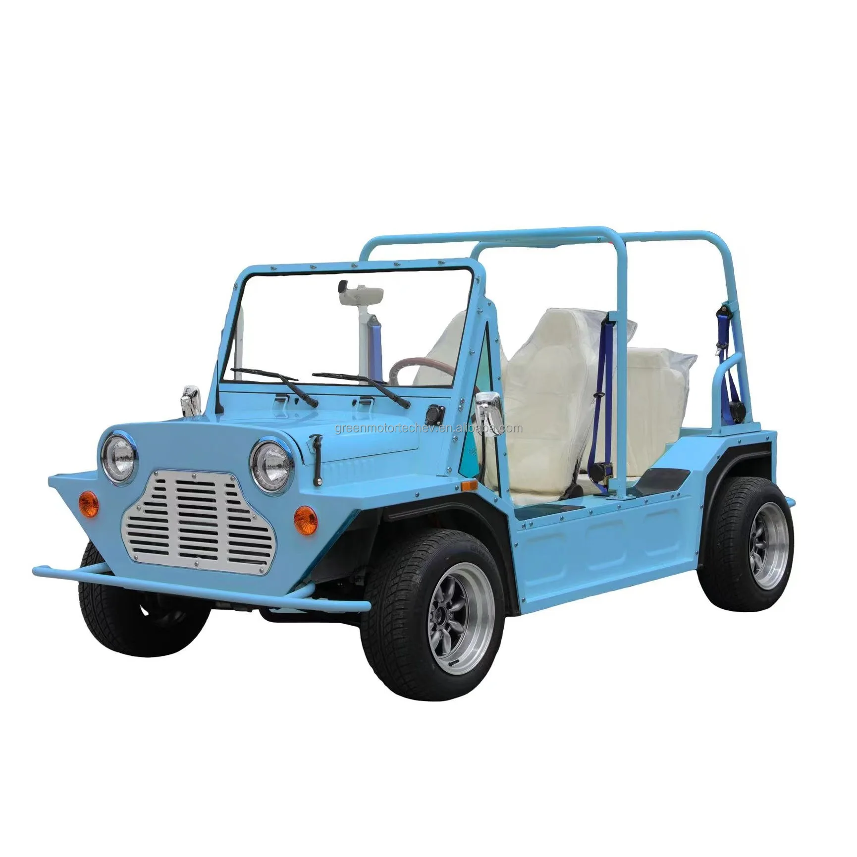 Classic car Mini Moke 4 passengers electric version made by origin factory street legal car with EU EEC L7e approval