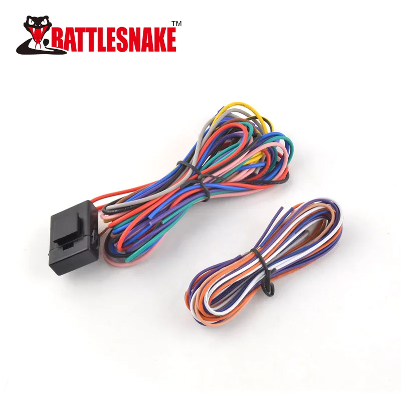 Car alarm door lock keyless entry system power window closer kit with horn connector