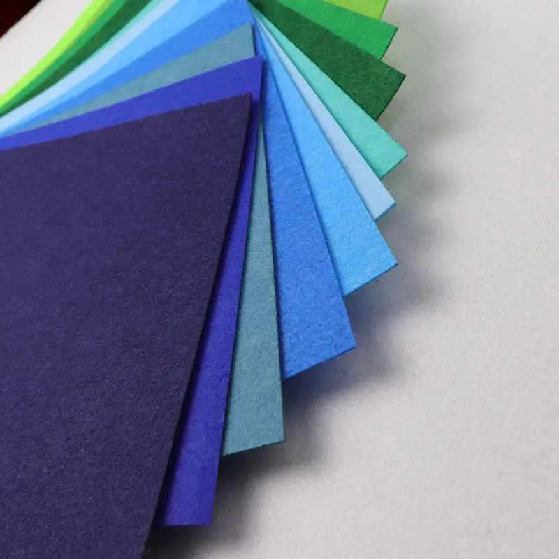 30x30cm 20pcs 1mm Colored Felt Craft Non Woven Fabric Polyester Felt Sheets for Handicraft Sewing