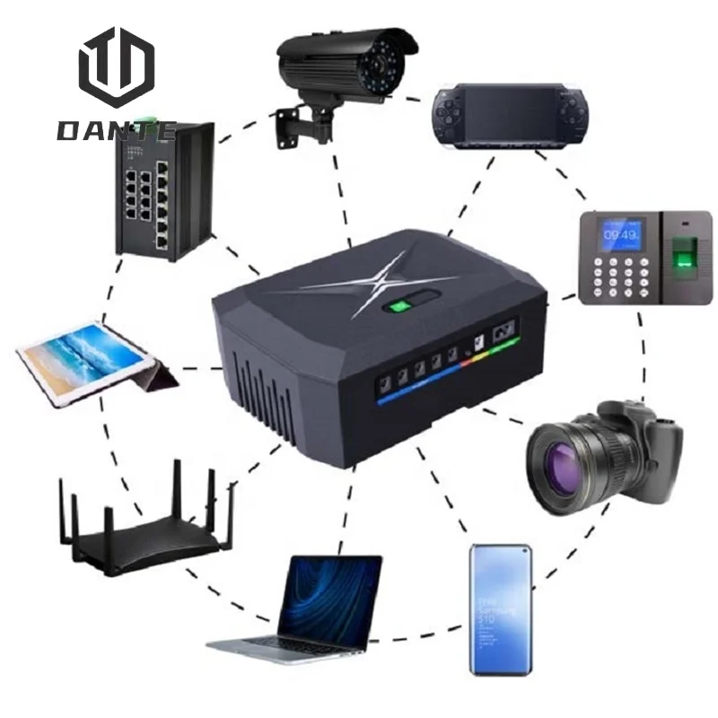Мини DC UPS 100 Вт литиевая батарея с 48V 24V 19V 15V 12V 5V входное напряжение для Wifi POE