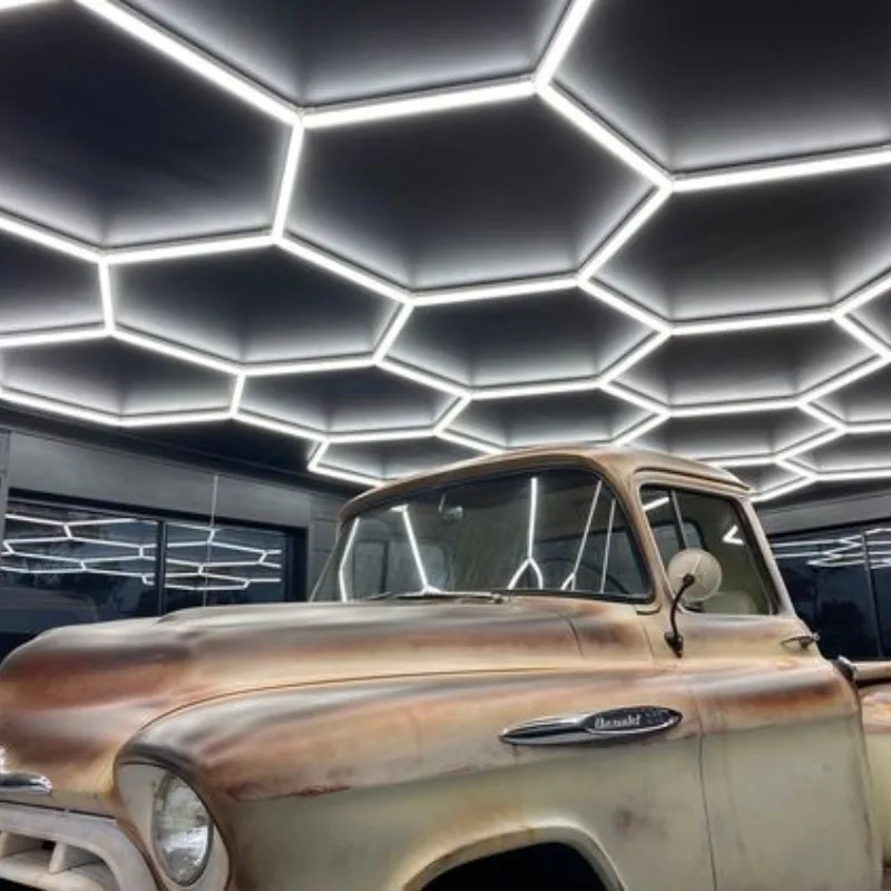 Best Selling LED Hexagon Lights Garage Lamp Detailing Working Light