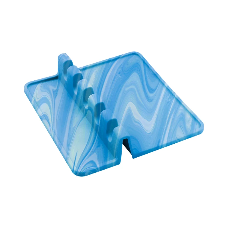 Heat-Resistant Spoon Rest Multi-Functional Kitchen Accessories Spoon Holder Silicone Utensil Rest With Drip Pad For Multiple