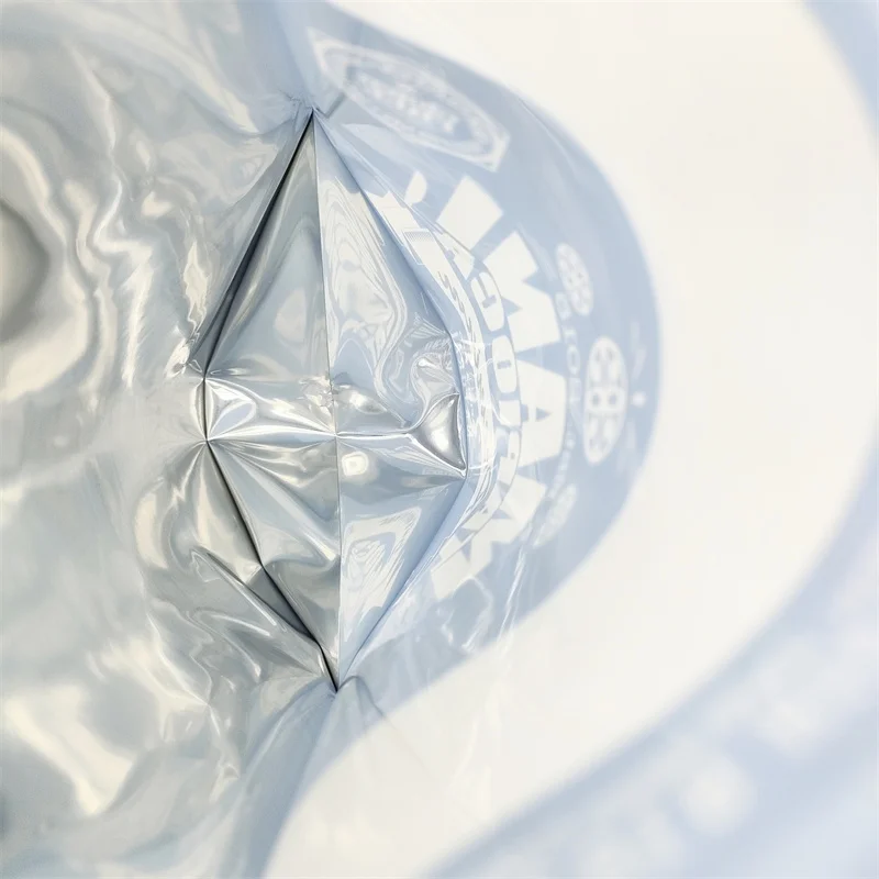 Resealable matte finished plastic one side aluminum foil mylar stand up zipper 500g tapioca powder bag with window