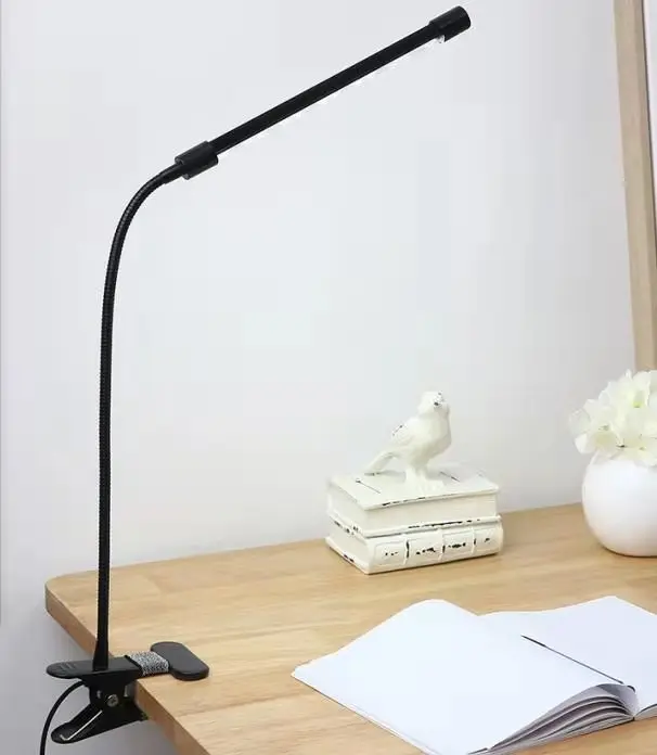 Led Reading Night Light Adjustable Lamp Study USB Foldable Clip Bed Table Lamp Flexible Desk Lamp