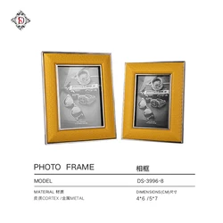 Photo frame custom creative leather line photo frame set 6 inch 7 inch Nordic home decoration desktop picture frame ornaments