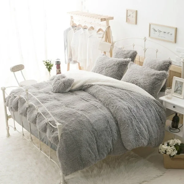 Luxury Wholesale plain super soft faux fur blanket throw in China