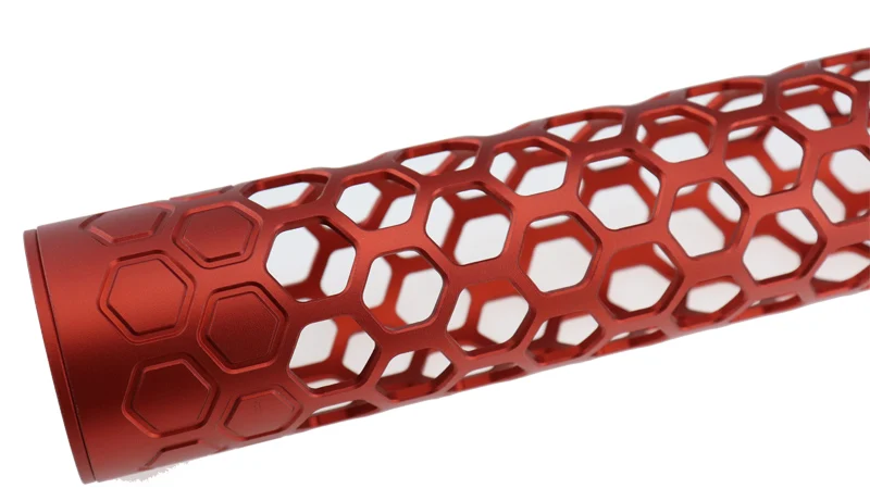 
Anodized Red AR15 .223 anodized black handguard tube hunting parts and accessories 