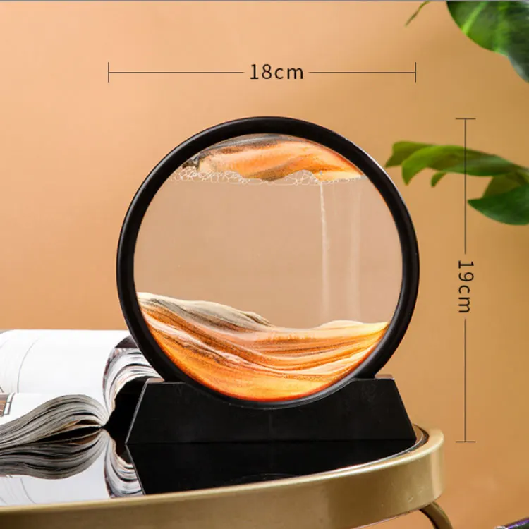 Creative Home Decoration 3d Moving Sand Picture Picture Moving Sand Picture Quicksand Painting Quicksand Glass Crafts Sand Art