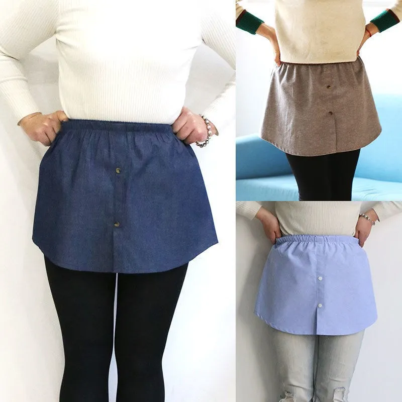 2022 Hot Selling Adjustable Mini Skirt Layering Top Lower Women Half Length Skirt Extender