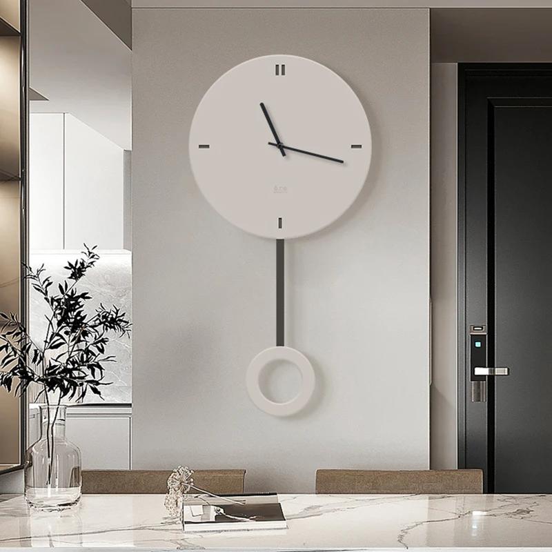 Nordic Creative Wall Clock Modern Minimalist Wall Art Solid Color Home Decoration Living Room Bedroom Studio Dinning Hall Aisle