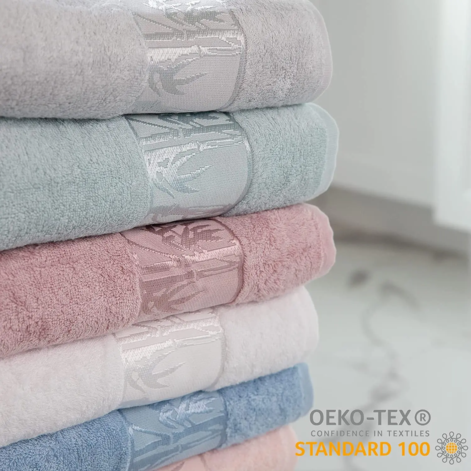 Luxury Bamboo Cotton Towel Absorbent Face Towel Soft Hand Towel for Hotel Home Spa