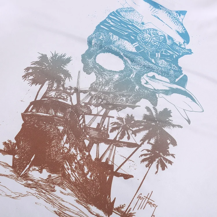 Hot sale  shark fishing shirts for kids with logo custom logo printed