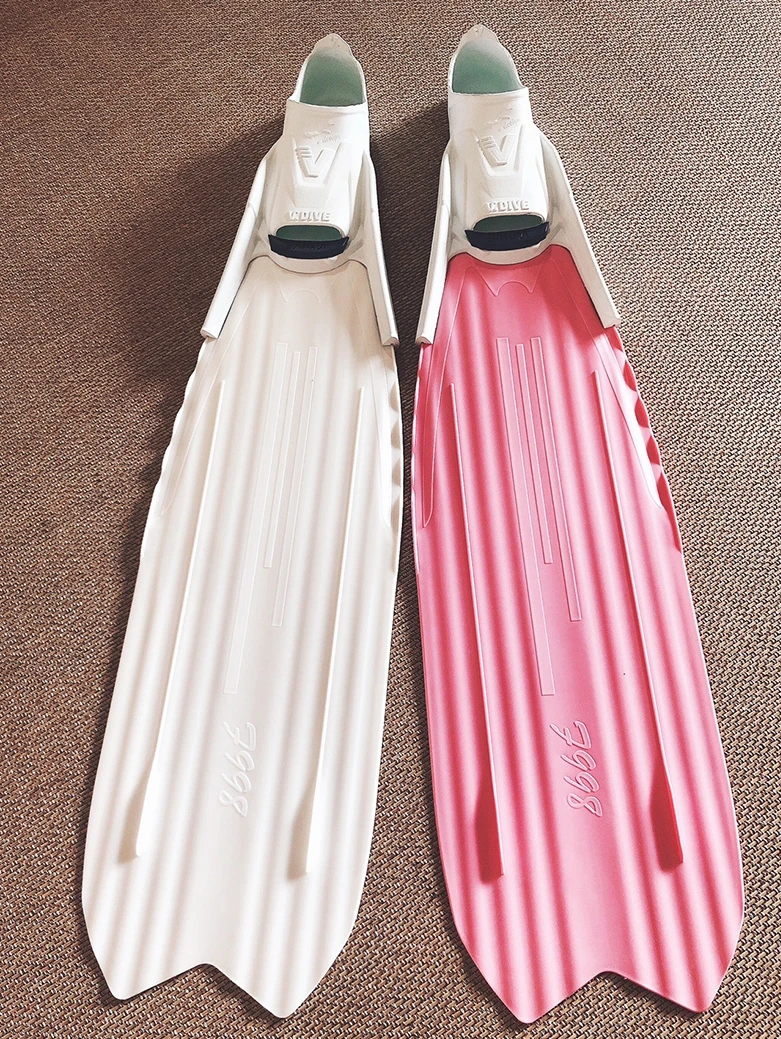 ce Professional free diving thermoplastic long fins for adult  deep diving  rubber fin diving carbon fiber fins freediving