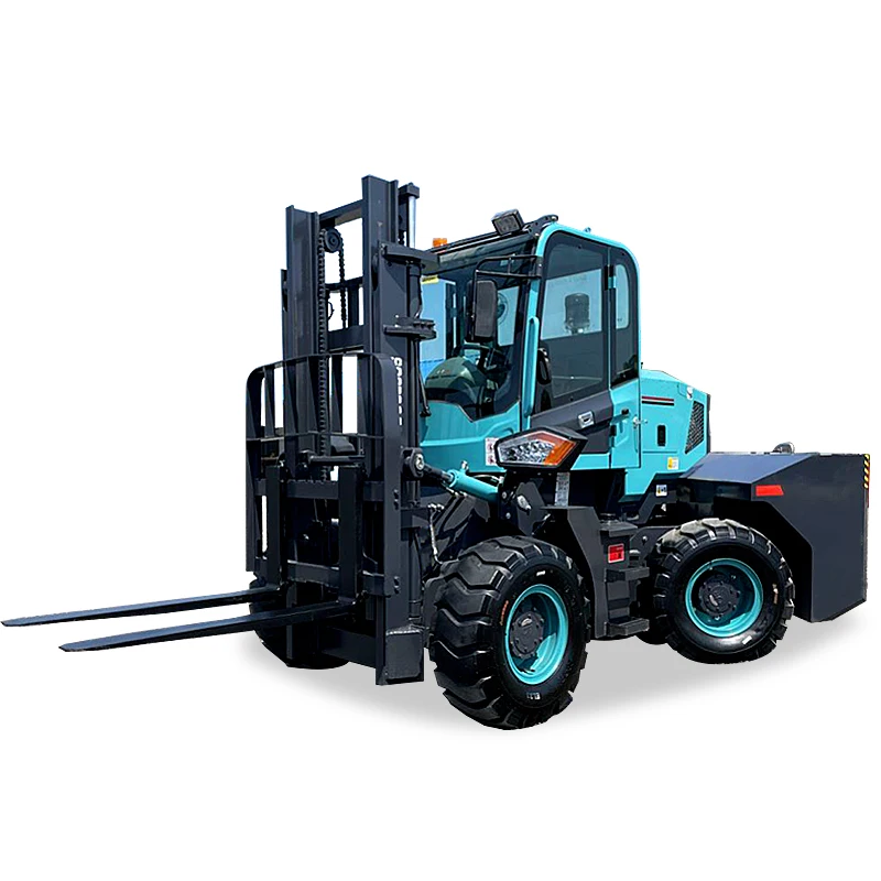 Best price suitable for rugged terrain 4x4 off road forklift 3 tons 4 tons 5 tons high quality diesel off road forklift