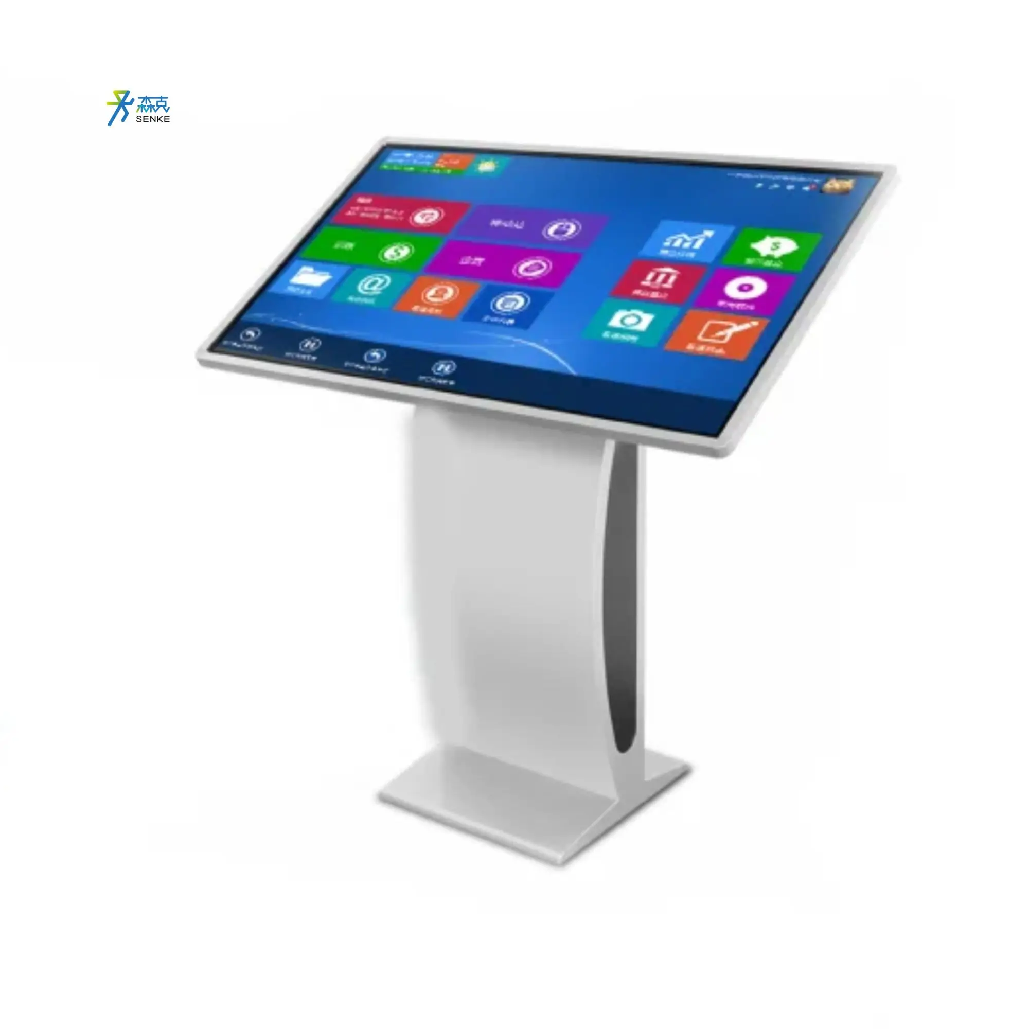 SENKE Floor Stand 4k Full Hd Information Lcd Digital Signage Self Service Kiosk Interactive Kiosk