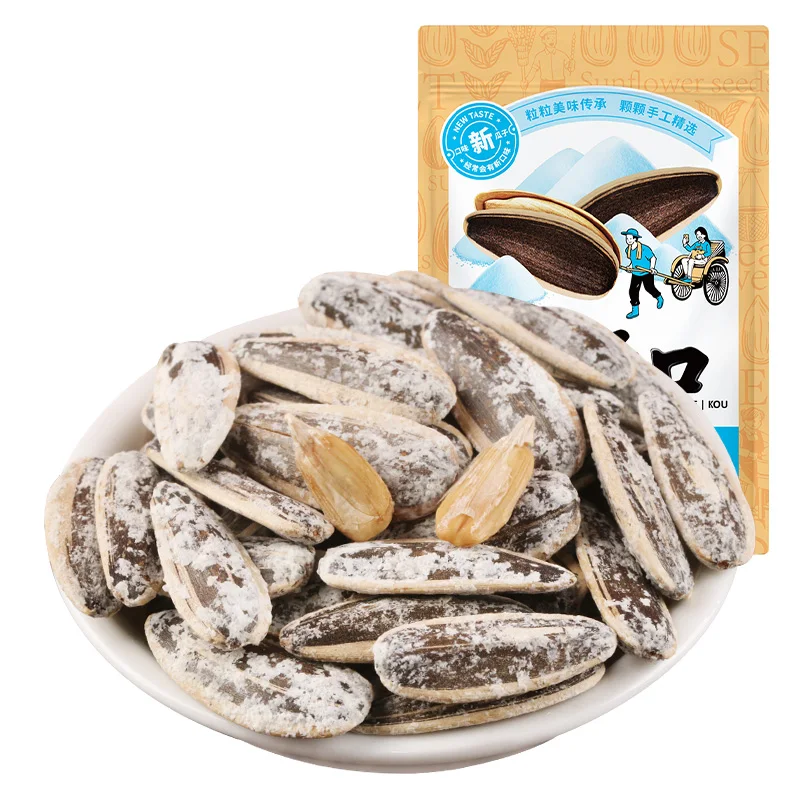 Китайские высококачественные сушеные семена подсолнечника, семена дыни, морская соль, ароматизированные закуски