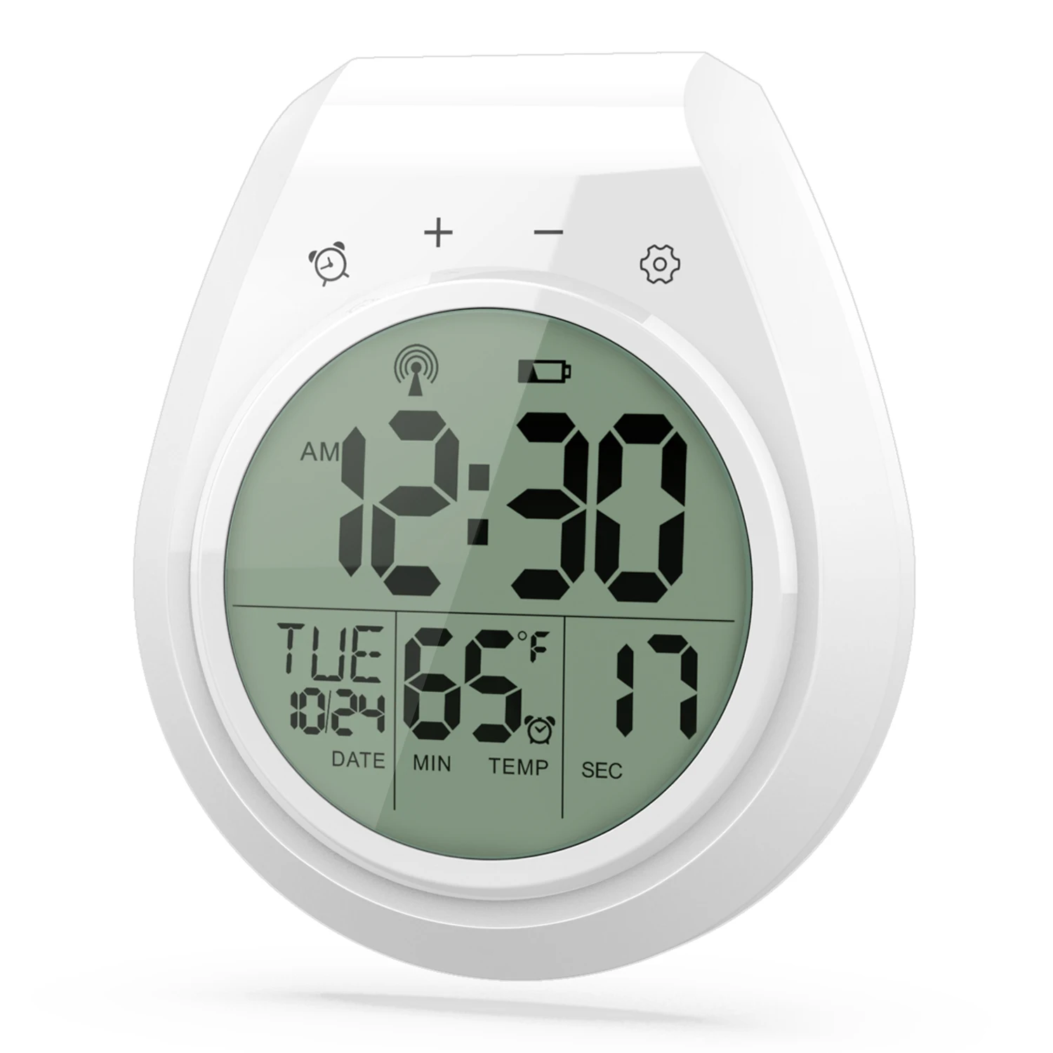 wall Waterproof  suction cup bathroom clock  timer  temperature digital &analog-digital clocks small alarm clock kitchen