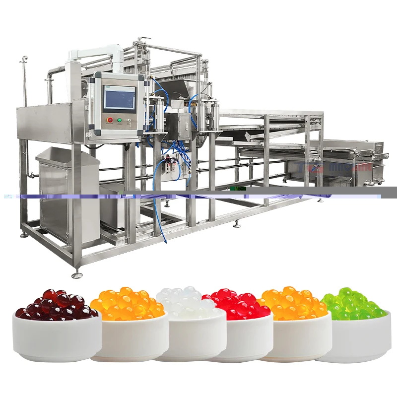 2024 Newly Designed Full automatic juice filling popping boba balls making machine for bubble tea making