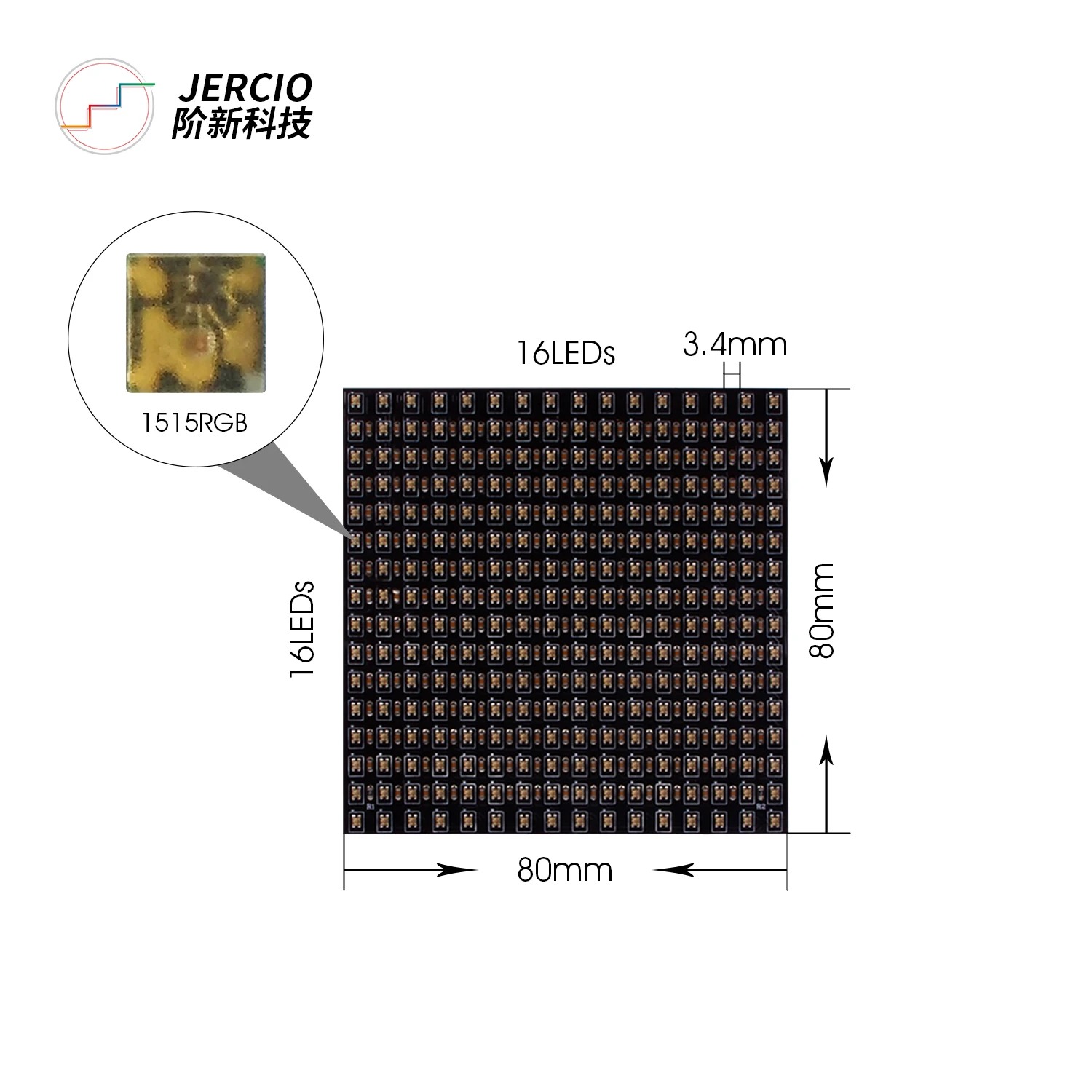 LED Matrix Panel XT1511-D15(SMD1515) individually addressable 8x8/16x16/8x32 Like WS2812b LED pixels screen