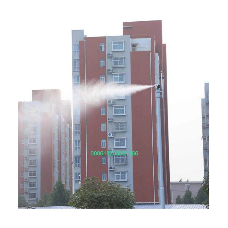 Mining dust suppression misting system Building material factory spray system