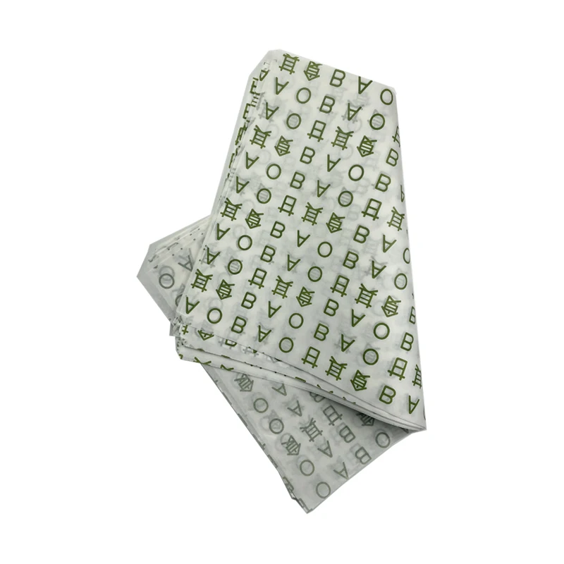 Wrap paper white kraft Recyclable Customized Butter Paper  Roll Food Wrapping Paper Snacks Sheets Sandwich