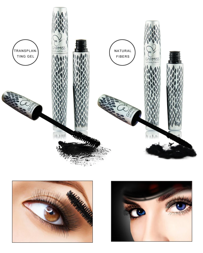 
Private Label Eyebrow Eyelash Mascara Gel 3D Fiber Lash Extension Waterproof Mascara for Facial Eye Makeup 