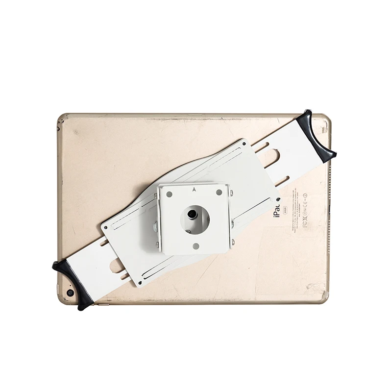 Clamp enclosure with fixed tablet wall mount for ipad tablet stand