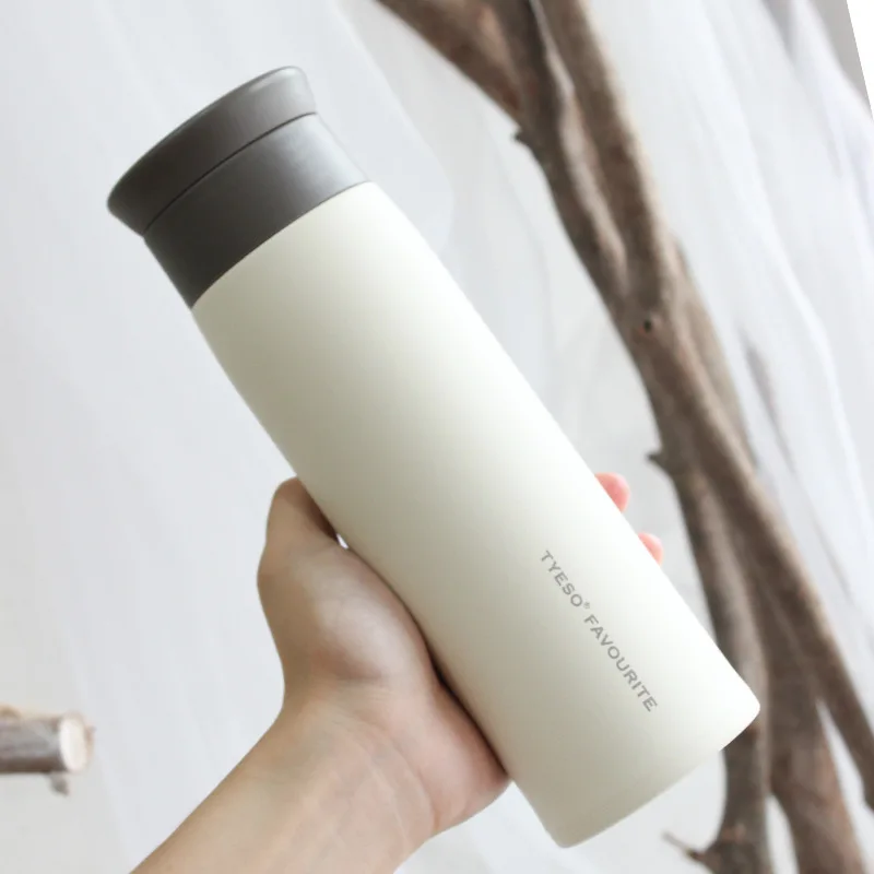 Custom Logo Simple 500ml Thermos Flask Bottle 304 Stainless Steel Vacuum Flask