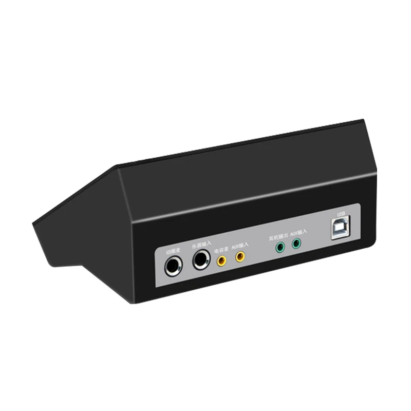 Профессиональная звуковая карта usb STW, звуковой интерфейс, запись живого потока, комплект и микрофон