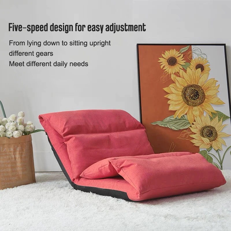 Bean Bag Comfortable Back Colorful Lazy Futon Chaise Bed Floor Cushion Multiangle Couch Chair Lounge Sofa Folding Furniture