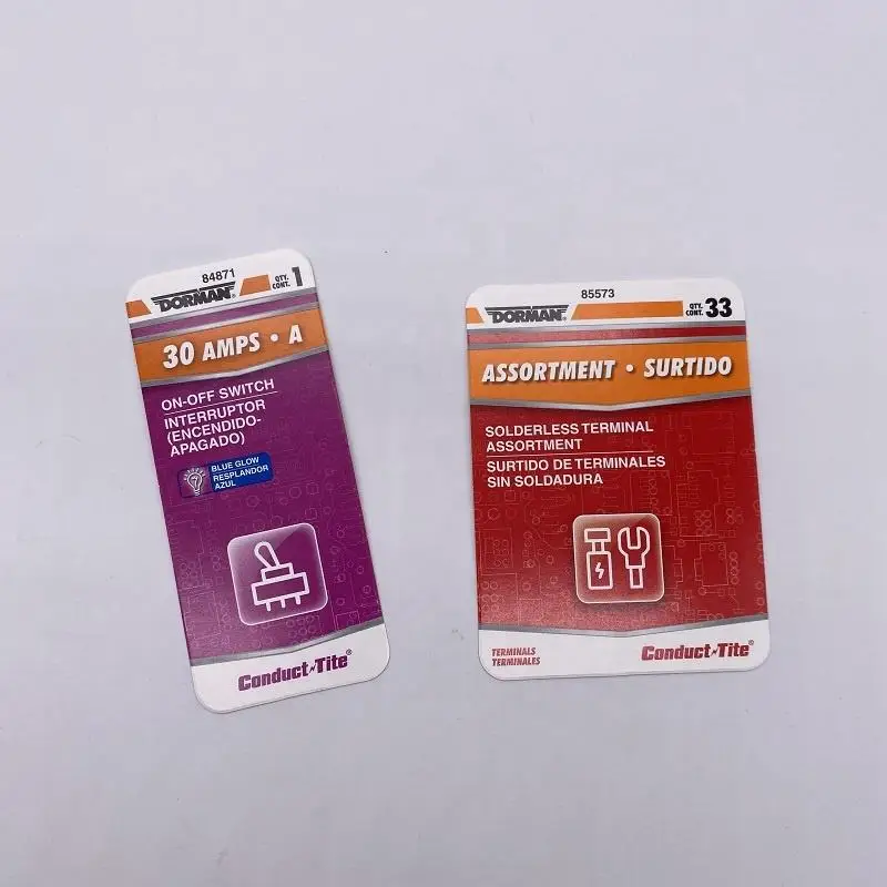 FSC Factory Direct Sale Slide Blister Insert Paper Cards Packaging Sd Slide Card Paper Blister Packaging