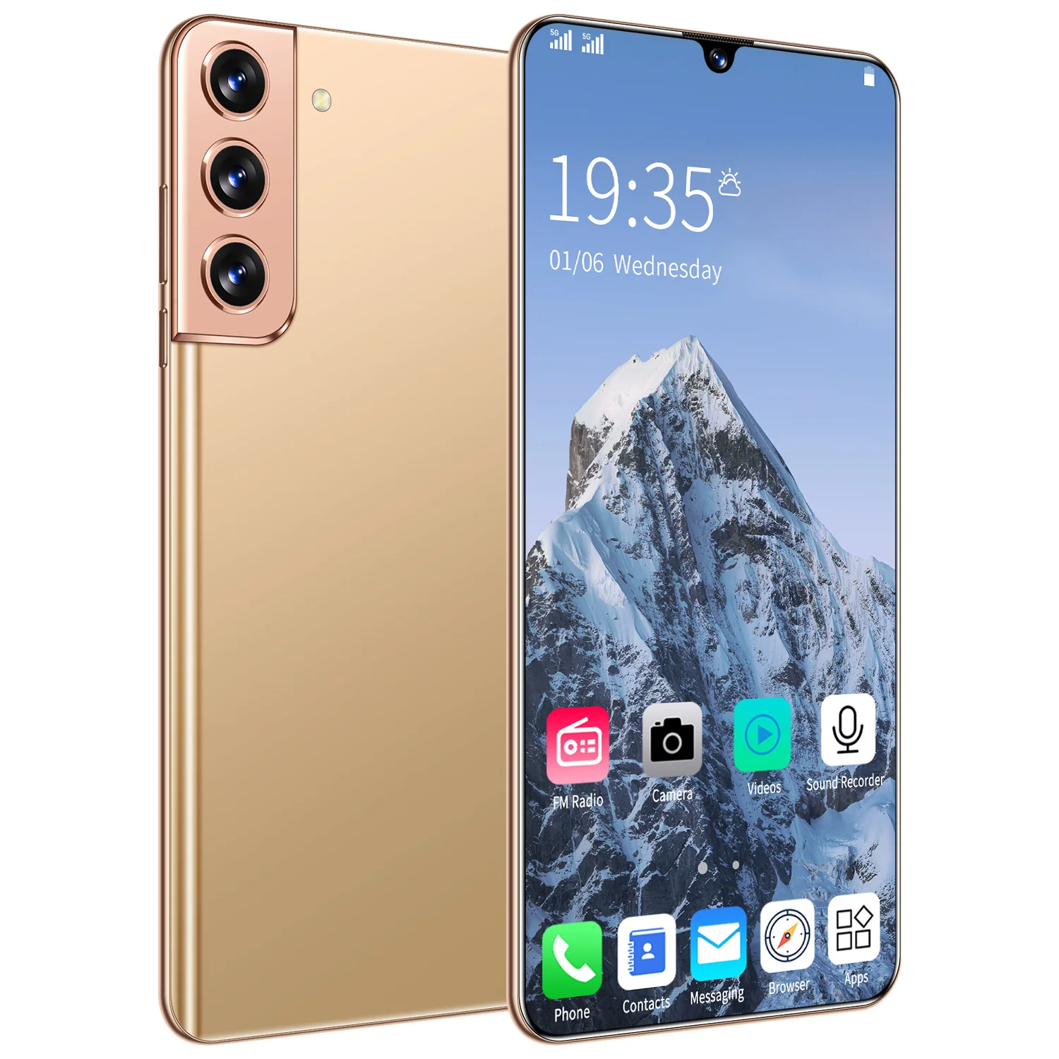 
2021 new unlocked phone S21+ 6.6 inch drop-down screen 12Ram + 512Rom Android mobile game smartphone 