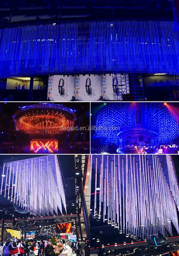 1m pixel  light 360 led Meteor  tube 24V 24PCS  Waterproof for Christmas Party Tree Holiday dj club party  stage