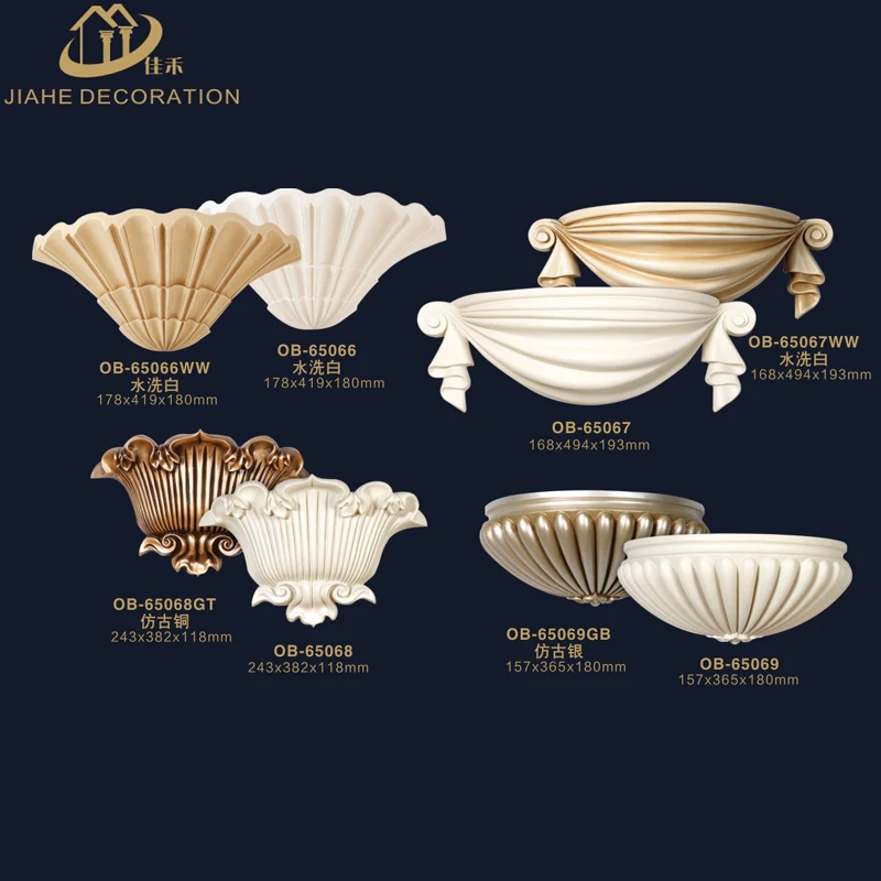 
China interior&exterior PU foam decorative carved corbel shelf scone wall shelves bracket shelf factory 