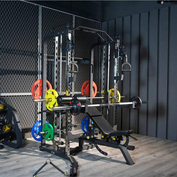 2022 Manufacture Multi Power Rack Home Multifunction Gym Equipment Smith Machine
