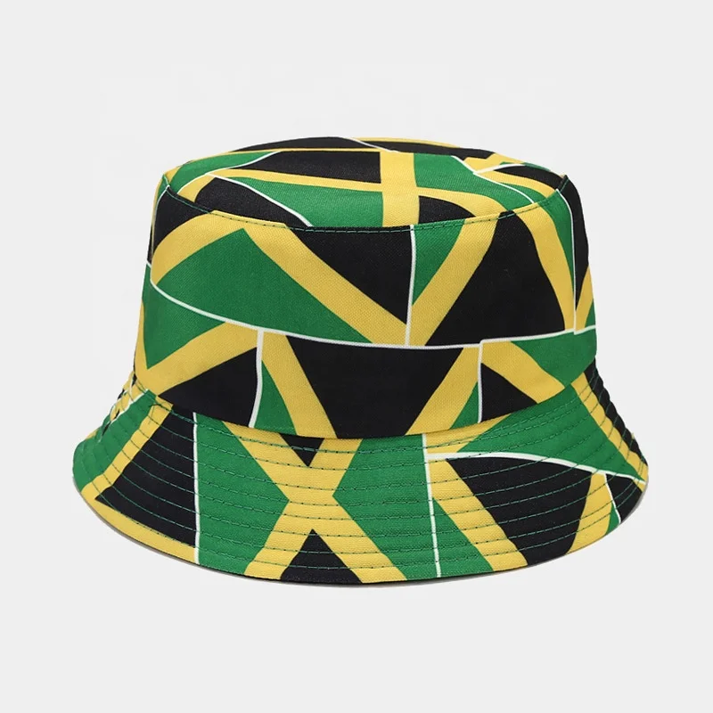 Custom Flag Printing Fisherman Hat Sunscreen European Football Flower UK Hat For Outdoor Sport