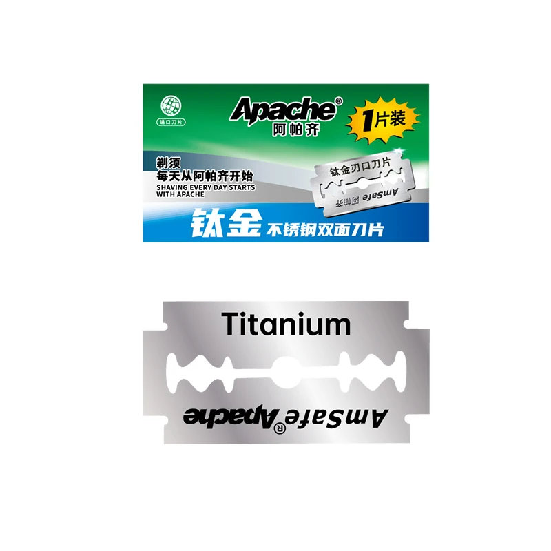 Best Sell  Double Edge Razor Blades with Titanium Coating Men Disposable Shaving Razor Blades For Shave