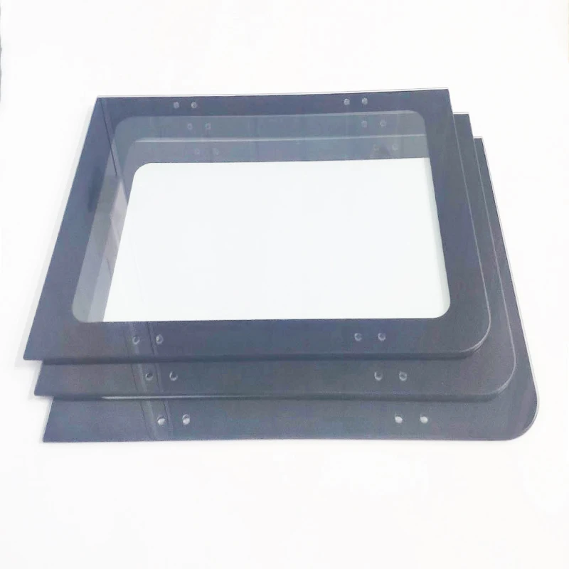 Custom cut thin 1mm  2mm  corning gorilla glass silk screen printing glass for switch panel