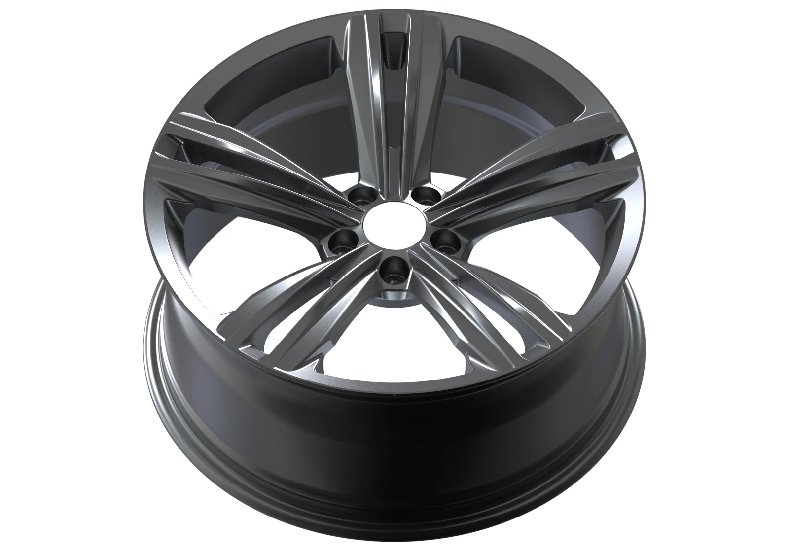 China Custom Fashion Polish Wheels Racing Car 5X114.3 Matt Black Wheel Rim for mercedes benz