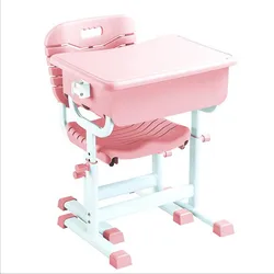 Цена по прейскуранту завода дешевые класс дети пластик и стул порошковое покрытие регулируемая высота студенческий стол