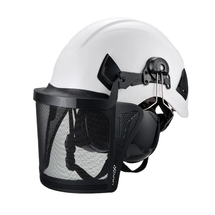 Wholesale High Quality Full Protection Helmet Set Outdoor ABS Helmet Work Helmet With Ear Muffs Protective Face Shield