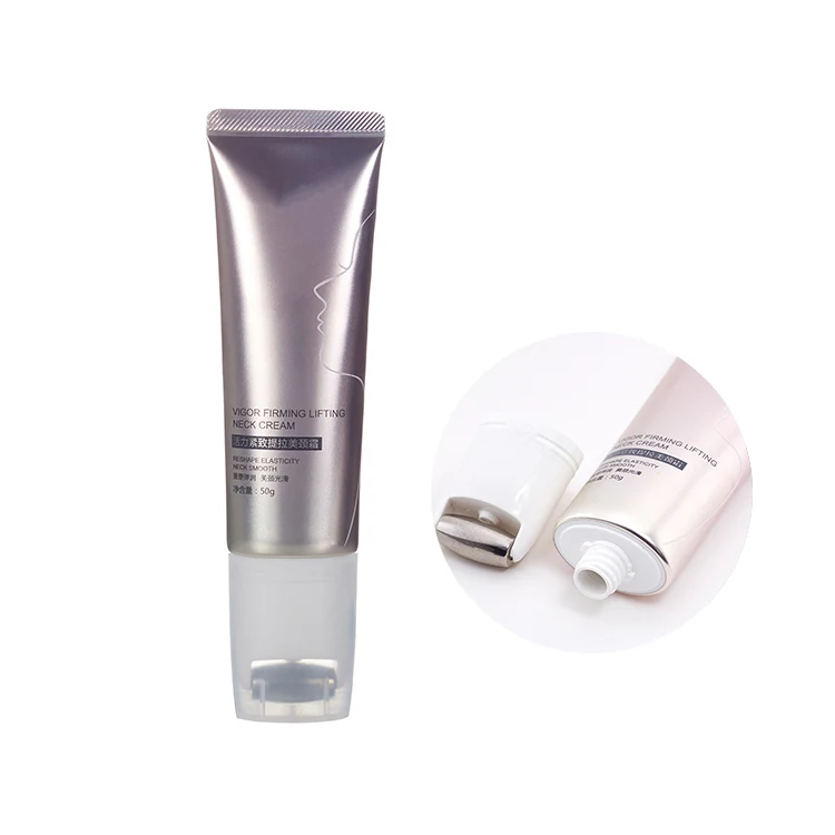 Multi-functional Neck Cream Face Cream Cosmetic aluminum Plastic Packaging Tube With Metal Roller