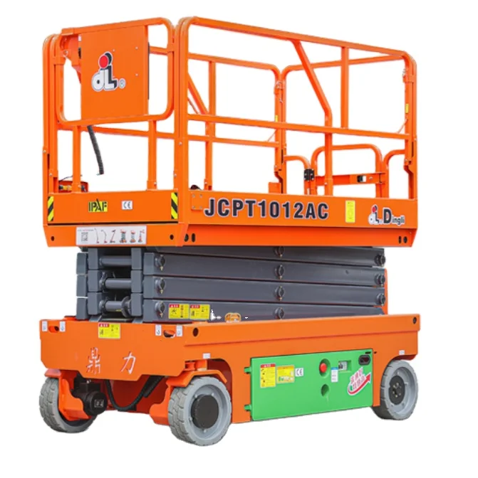 JCPT1012AC DINGLI  Mobile Scissor Lift Hydraulic Platform CRUKING 10M Electric Scissor Lift