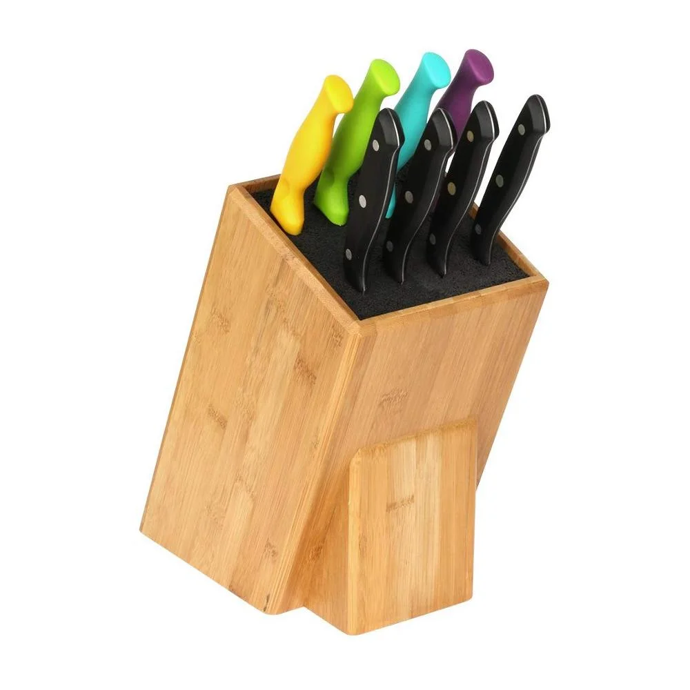Eco-friendly Kitchen Universal Bamboo Knife Block