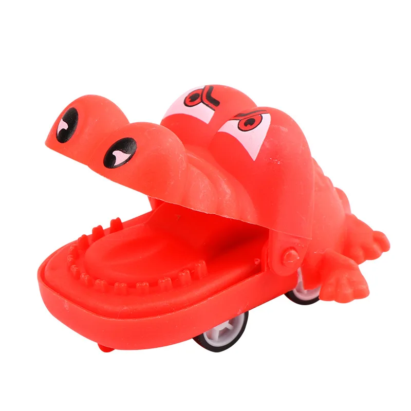 Jincan Small pull back car cartoon crocodile hippo vicious dog mini big mouth toy car cartoon children toy promotional gift