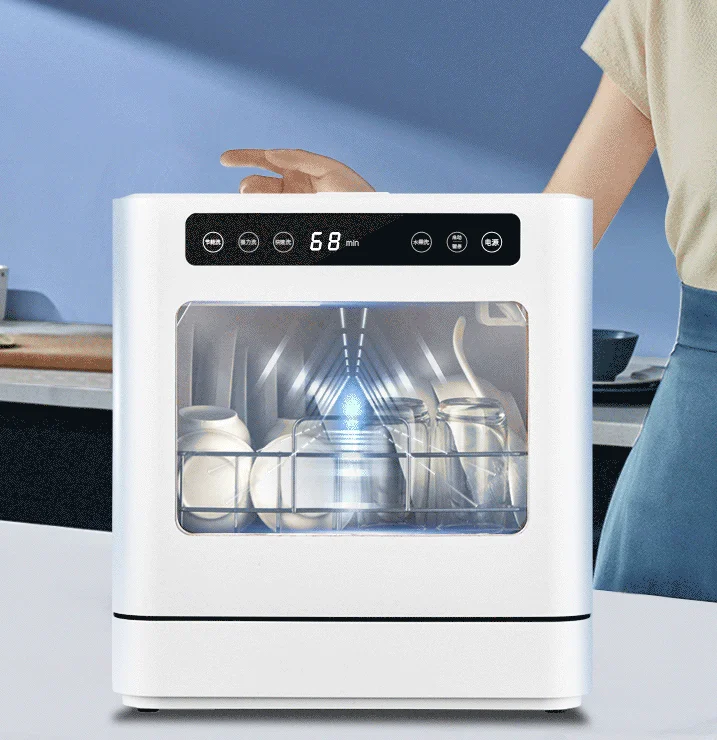 Smart Household Kitchen Appliance Freestanding Installation Design Automatic Home Dishwashers