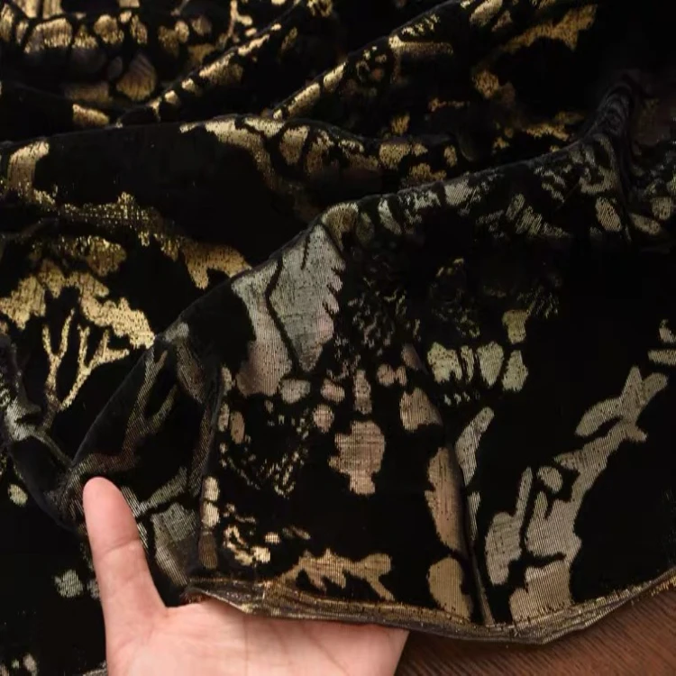 Silk Lurex blended uragiri metallic chiffon gradient dyeing fabric