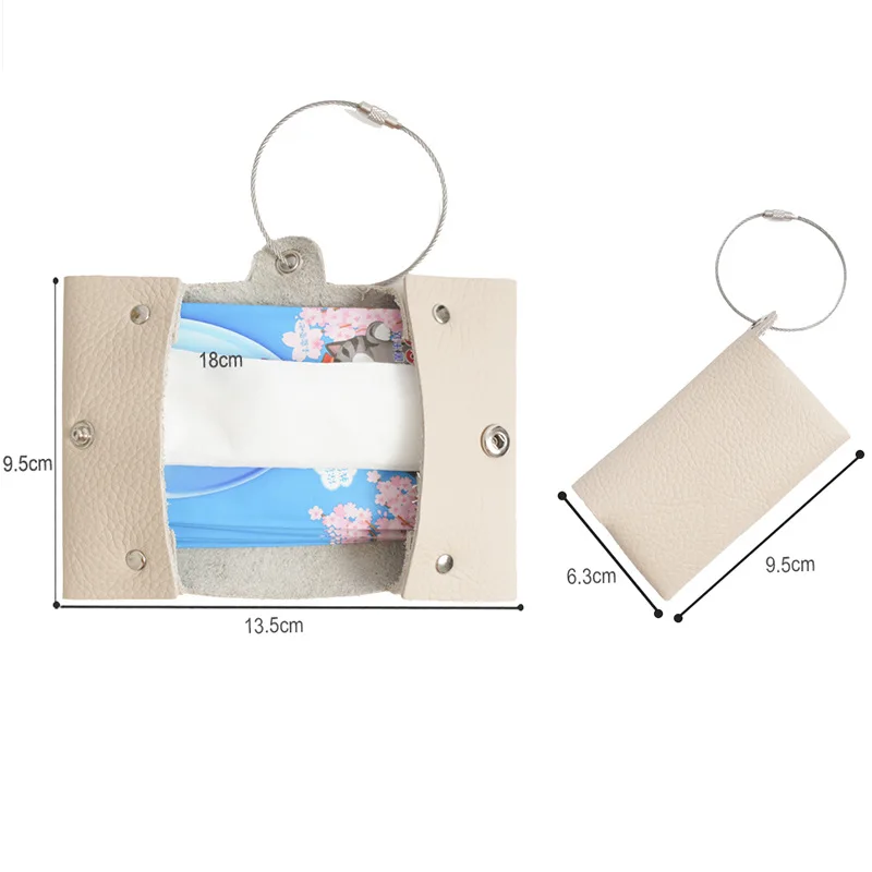 Mini size genuine leather key Holder Pouch with Key ring Chain Portable wallet Key holder Bag portable key holder pouch